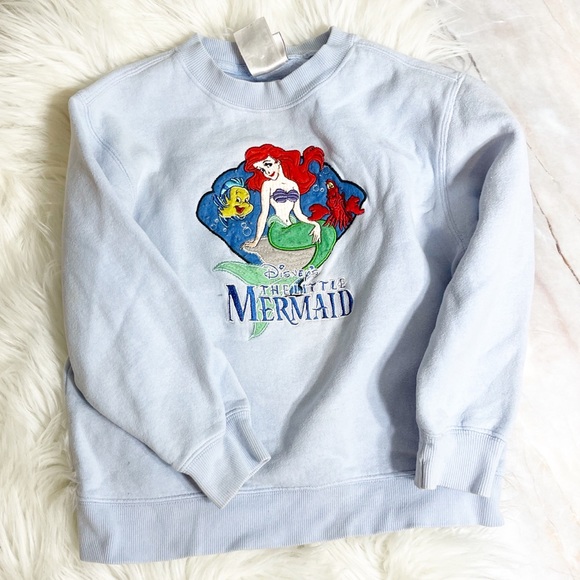 Disney Other - DISNEY LITTLE MERMAID Embroidered Vintage Sweatshirt
